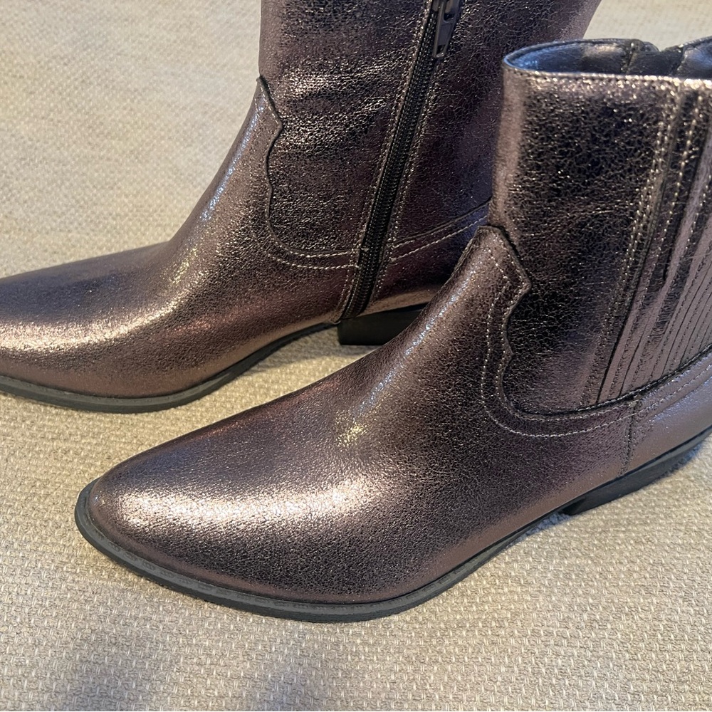 Beach Riot Shimmering Black Ankle Boots